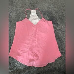 Lavender Brown Soft Pink Camisole Top 100% Silk